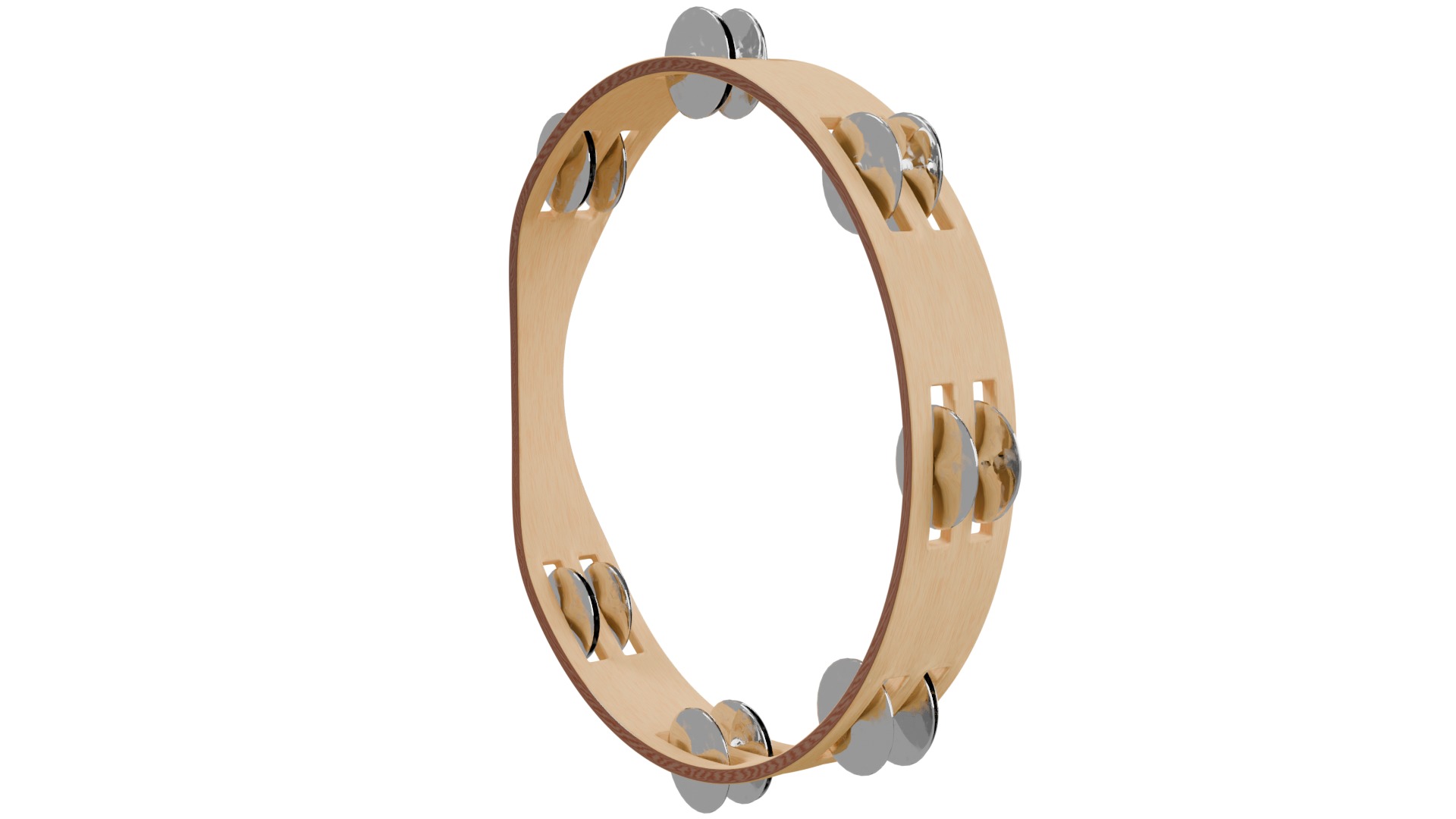 Tambourine 3D model_6