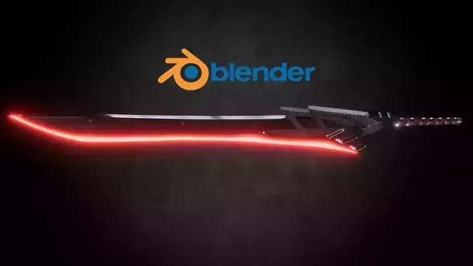 High-Poly Sword Model - Perfect for Blender Animations
