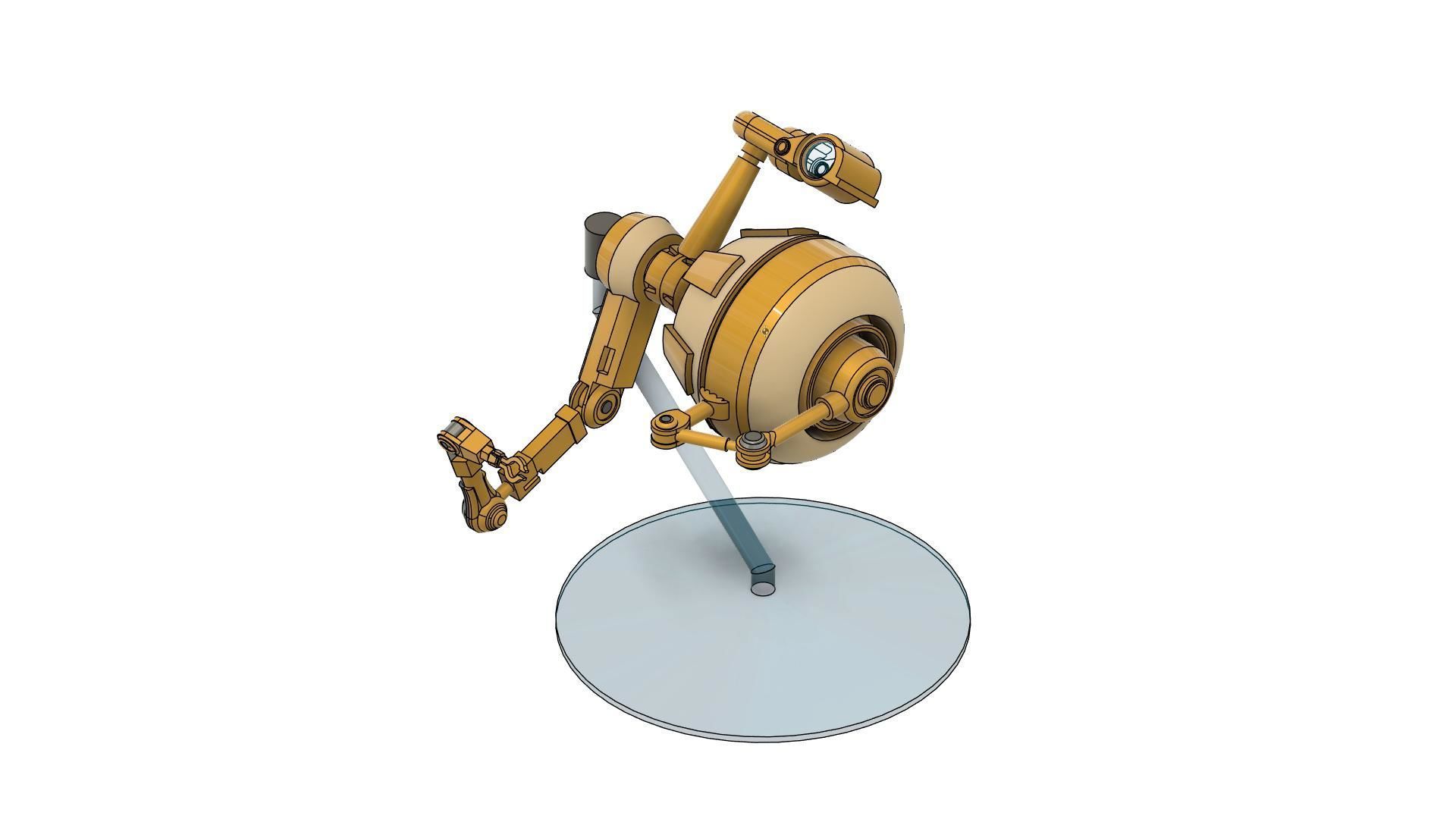 Star wars WEEGEE droid 3D print model_8