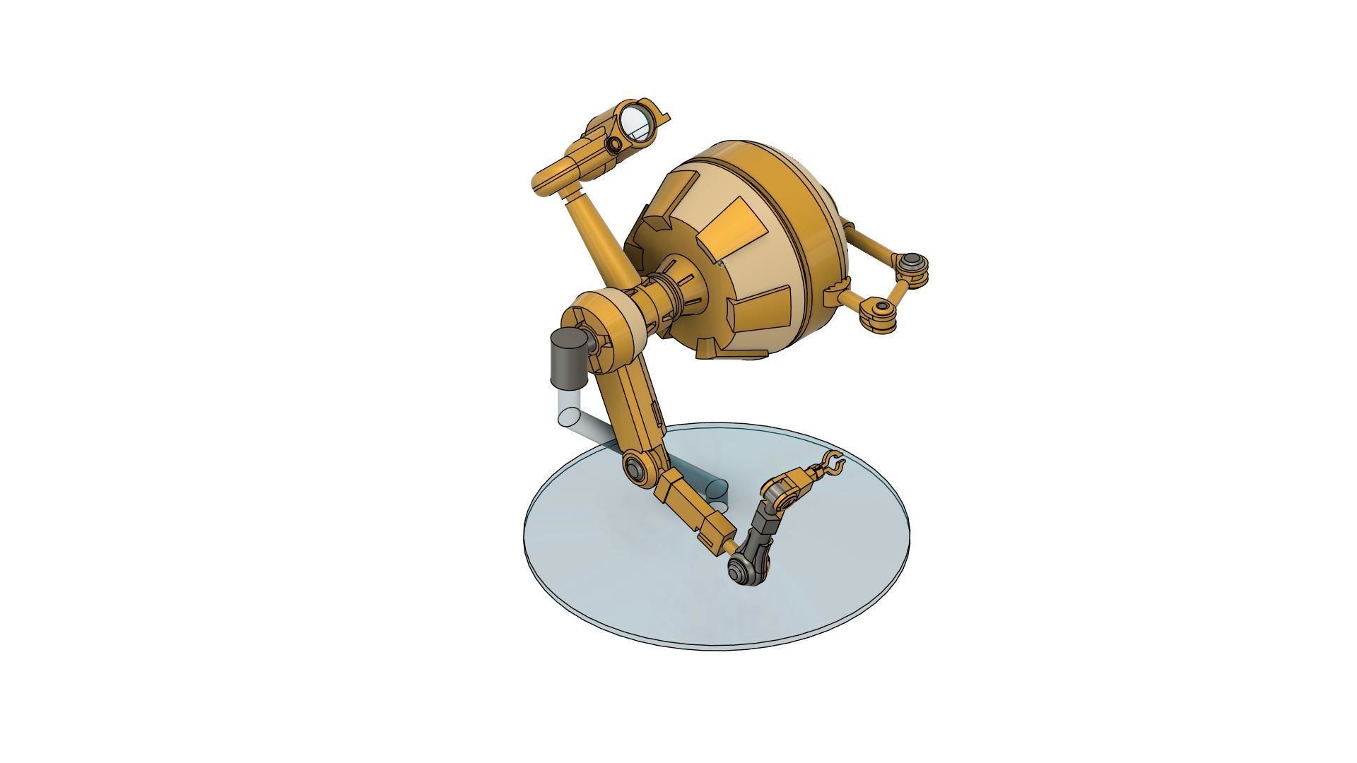 Star wars WEEGEE droid 3D print model_10