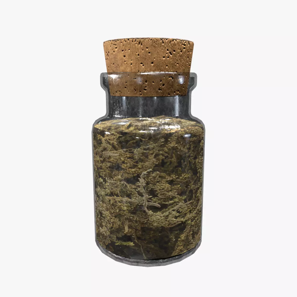 Medieval Spell Jar V10 Low-poly 3D model_0