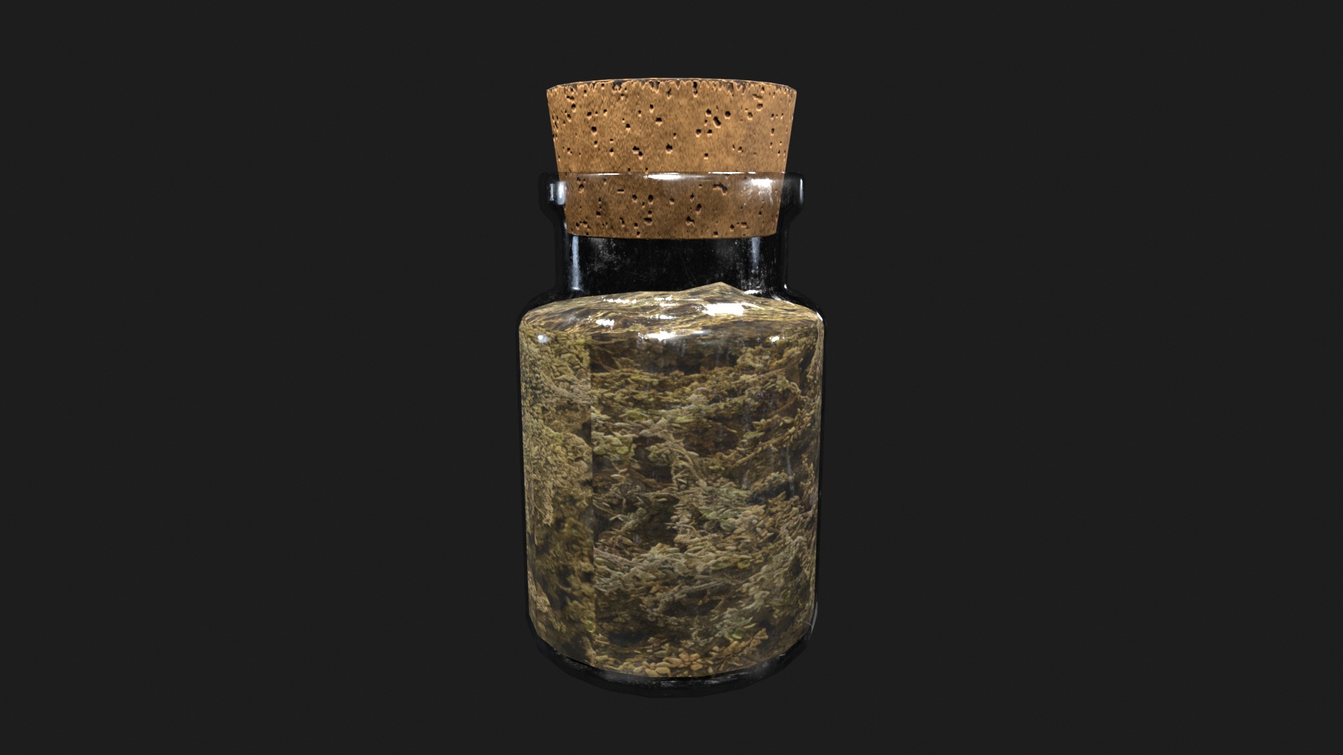 Medieval Spell Jar V10 Low-poly 3D model_3