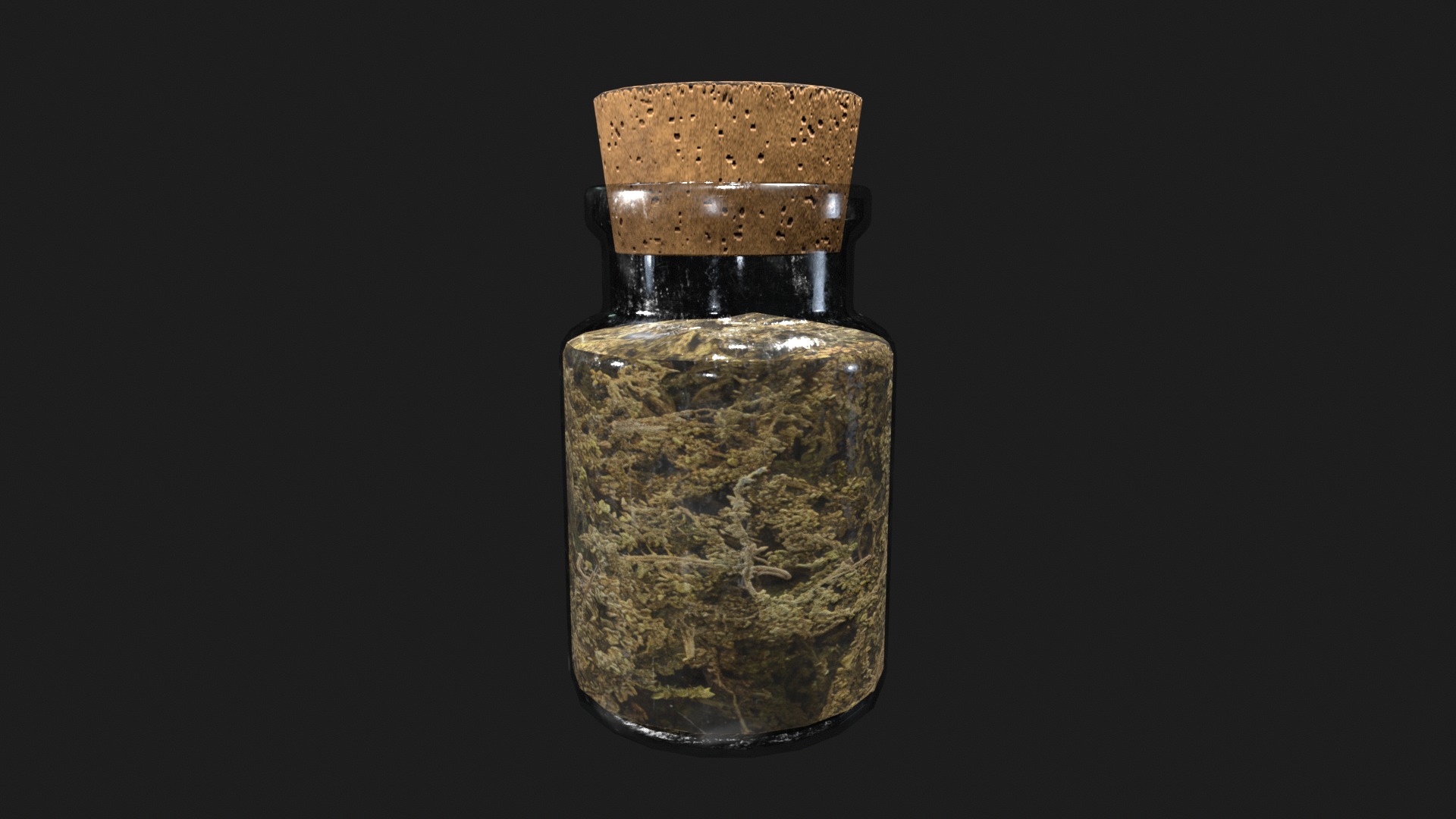 Medieval Spell Jar V10 Low-poly 3D model_6