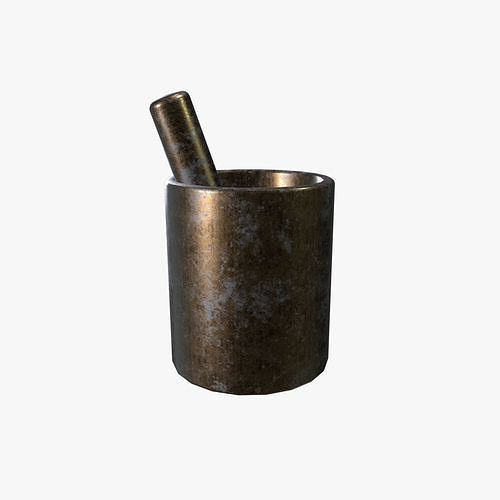 Medieval Mortar Low-poly 3D model