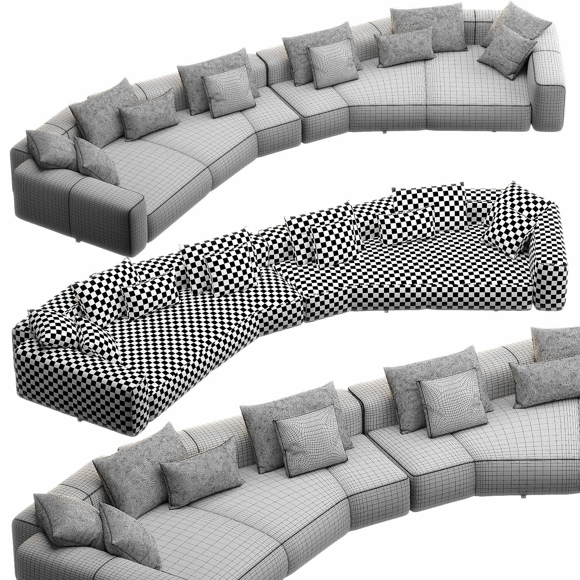 Yves Sofa 3D model_6