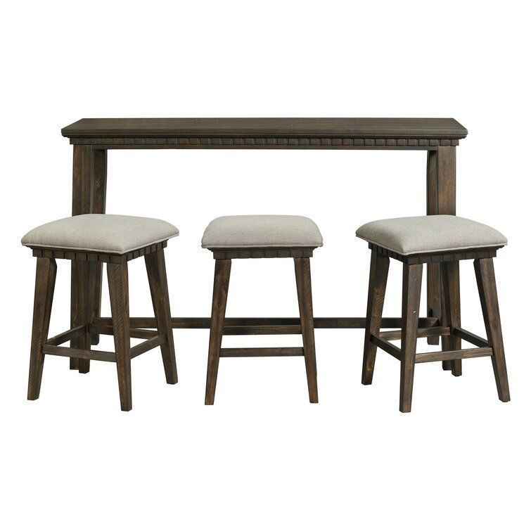 Suzann Counter Tall Height Diner Table Chair Set 3D model_2