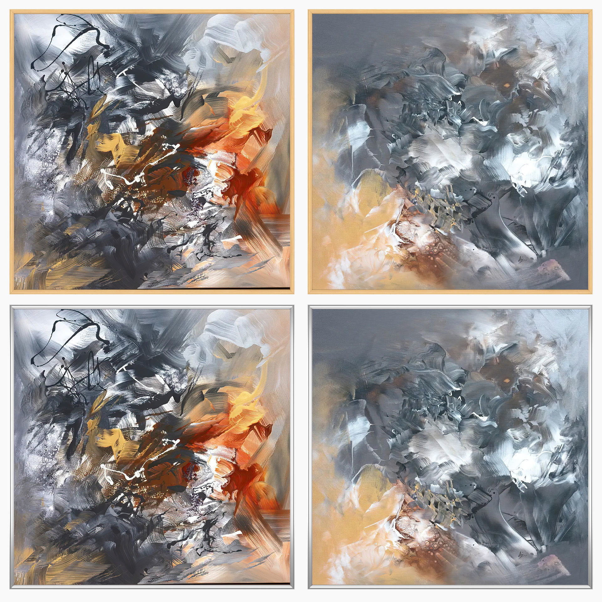 Wall Art Set 4354 3D model_2