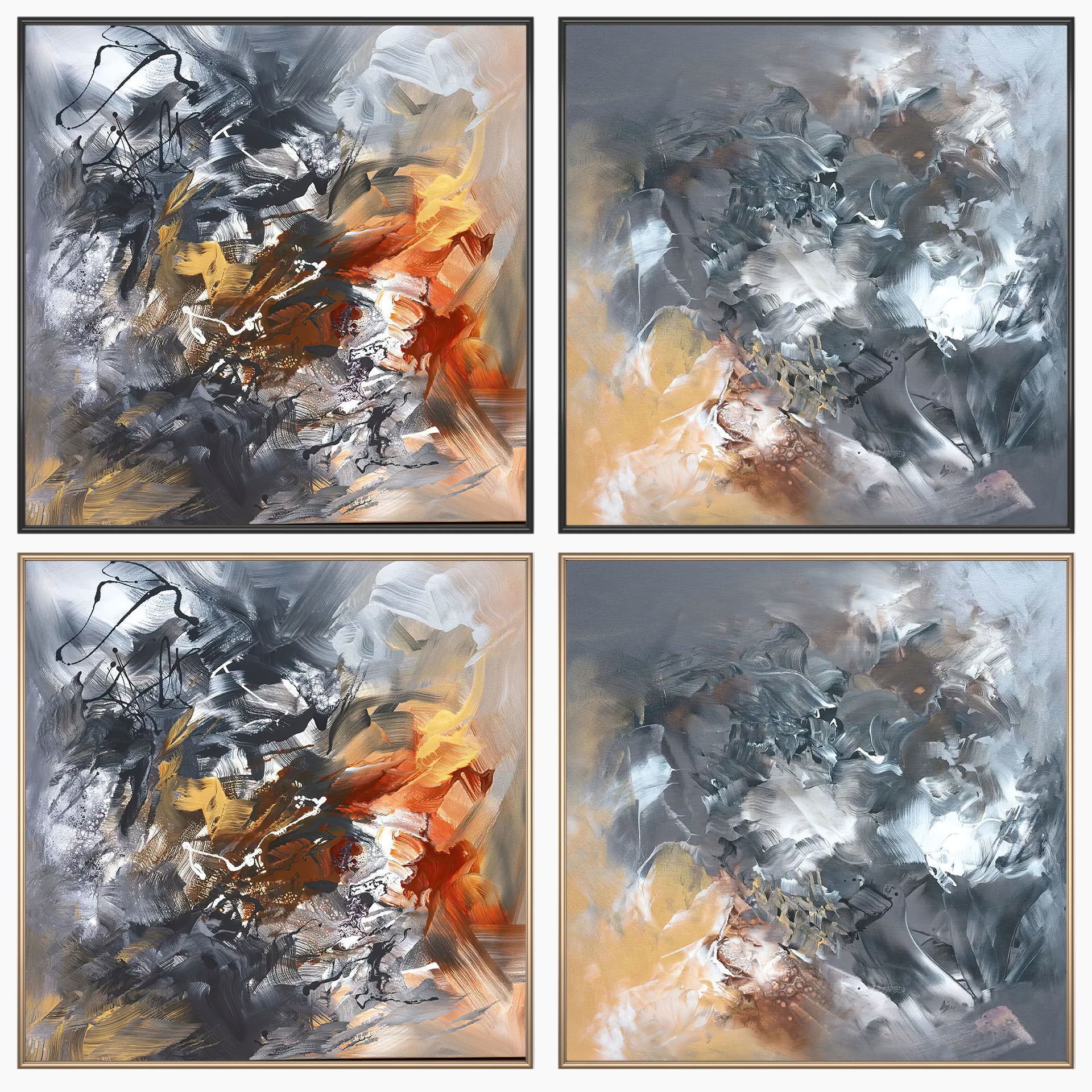 Wall Art Set 4354 3D model_1