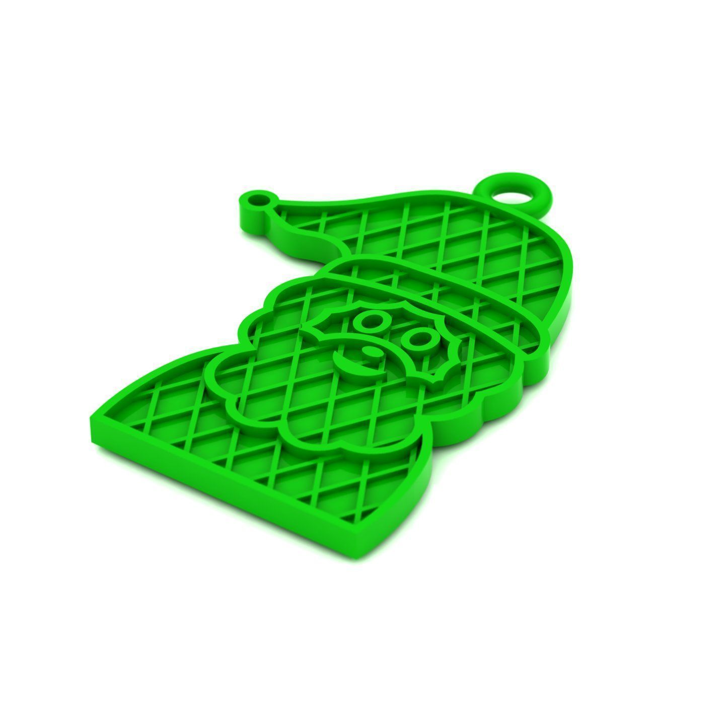 Santa Claus pendant 02 3D print model_5