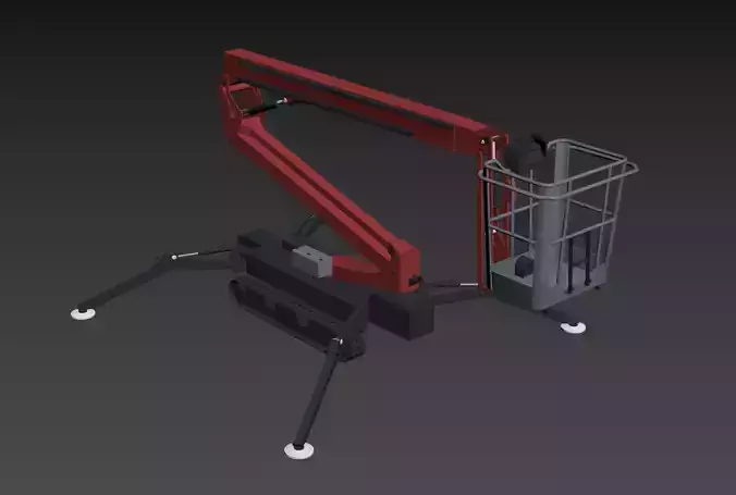 SCI FI Boom lift with Simple Animated