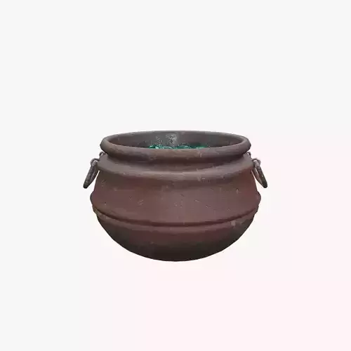 Medieval Witch Cauldron V02