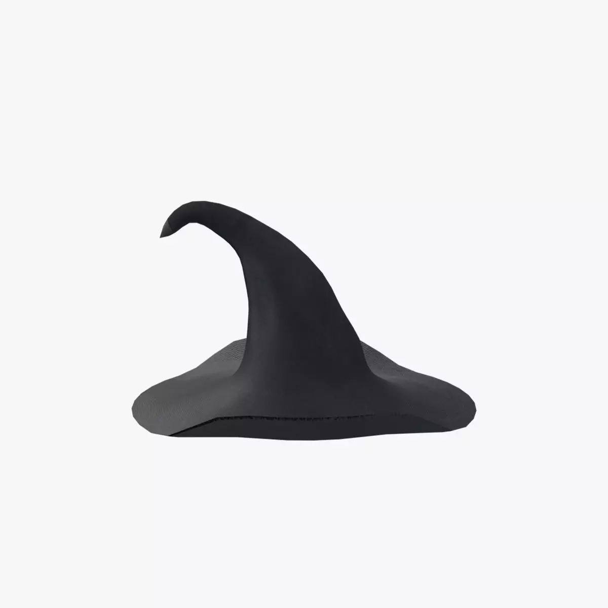 Medieval Witch Hat Low-poly 3D model