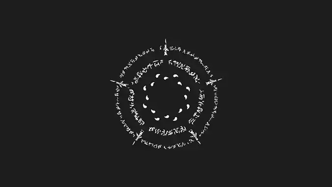 Medieval Witch Symbol V01