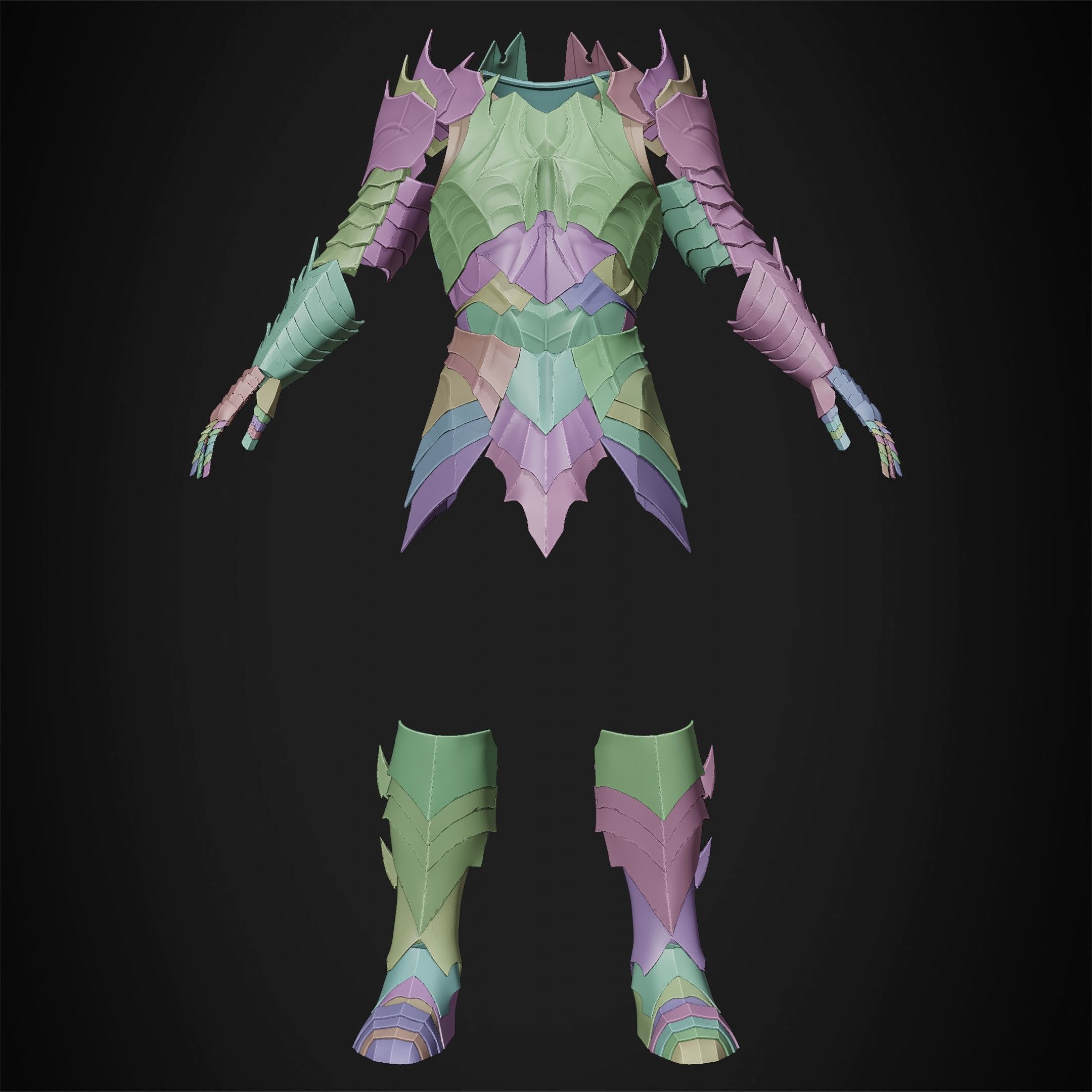 LOTR Dark Lord Sauron Armor for Cosplay 3D print model_10