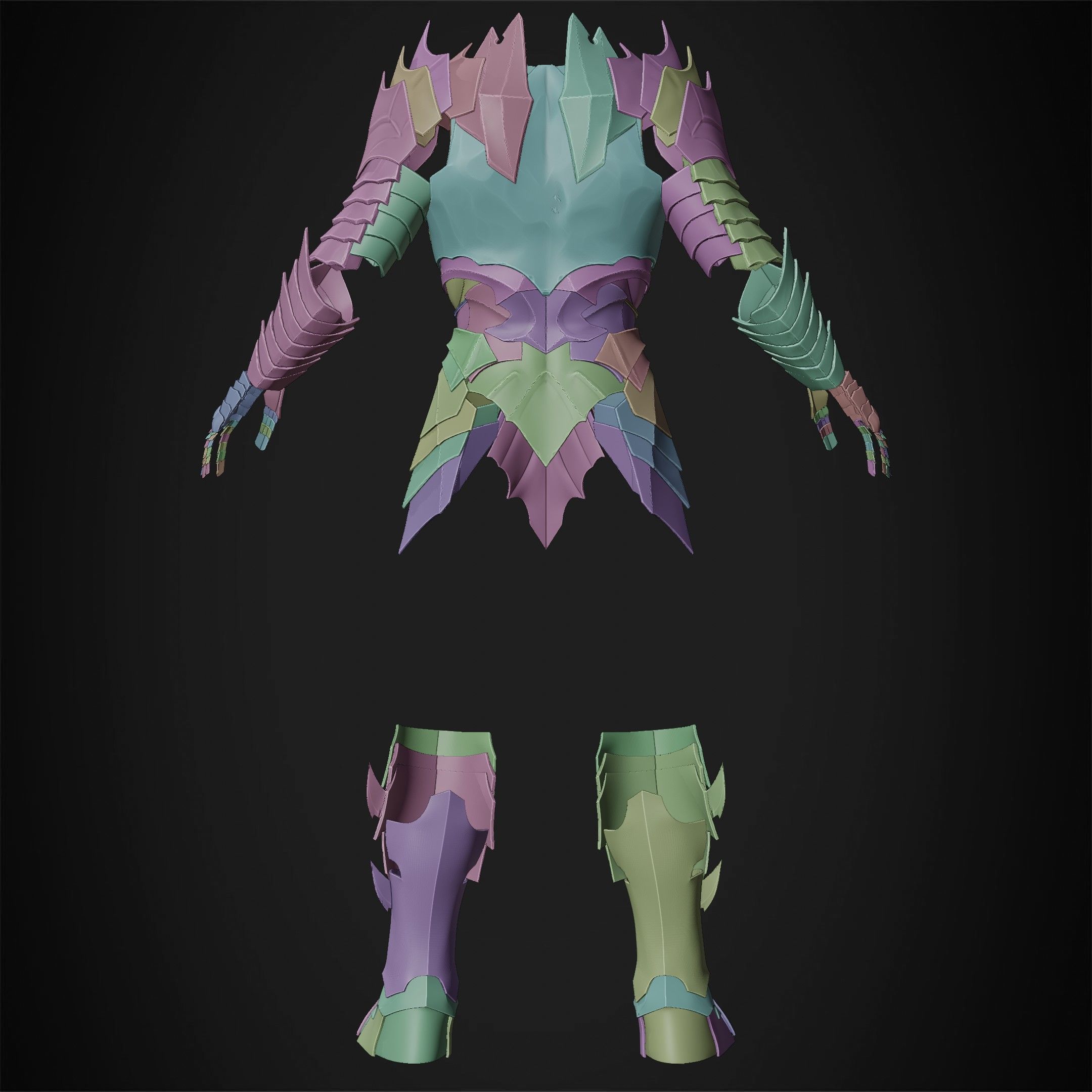 LOTR Dark Lord Sauron Armor for Cosplay 3D print model_18