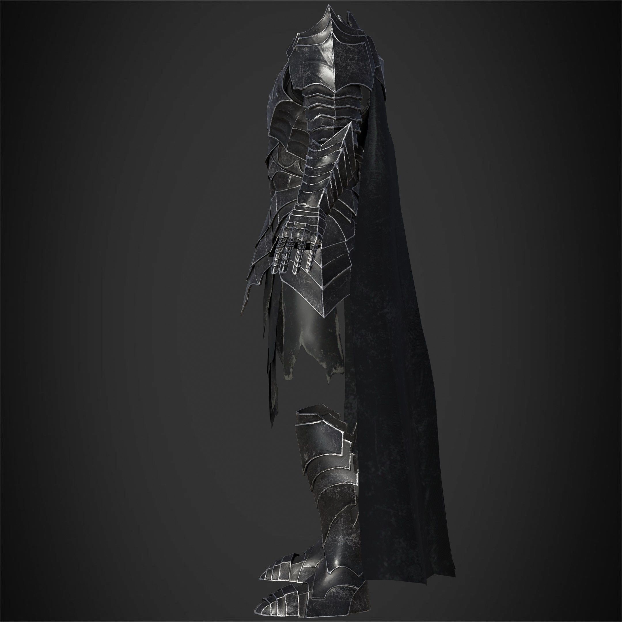 LOTR Dark Lord Sauron Armor for Cosplay 3D print model_4