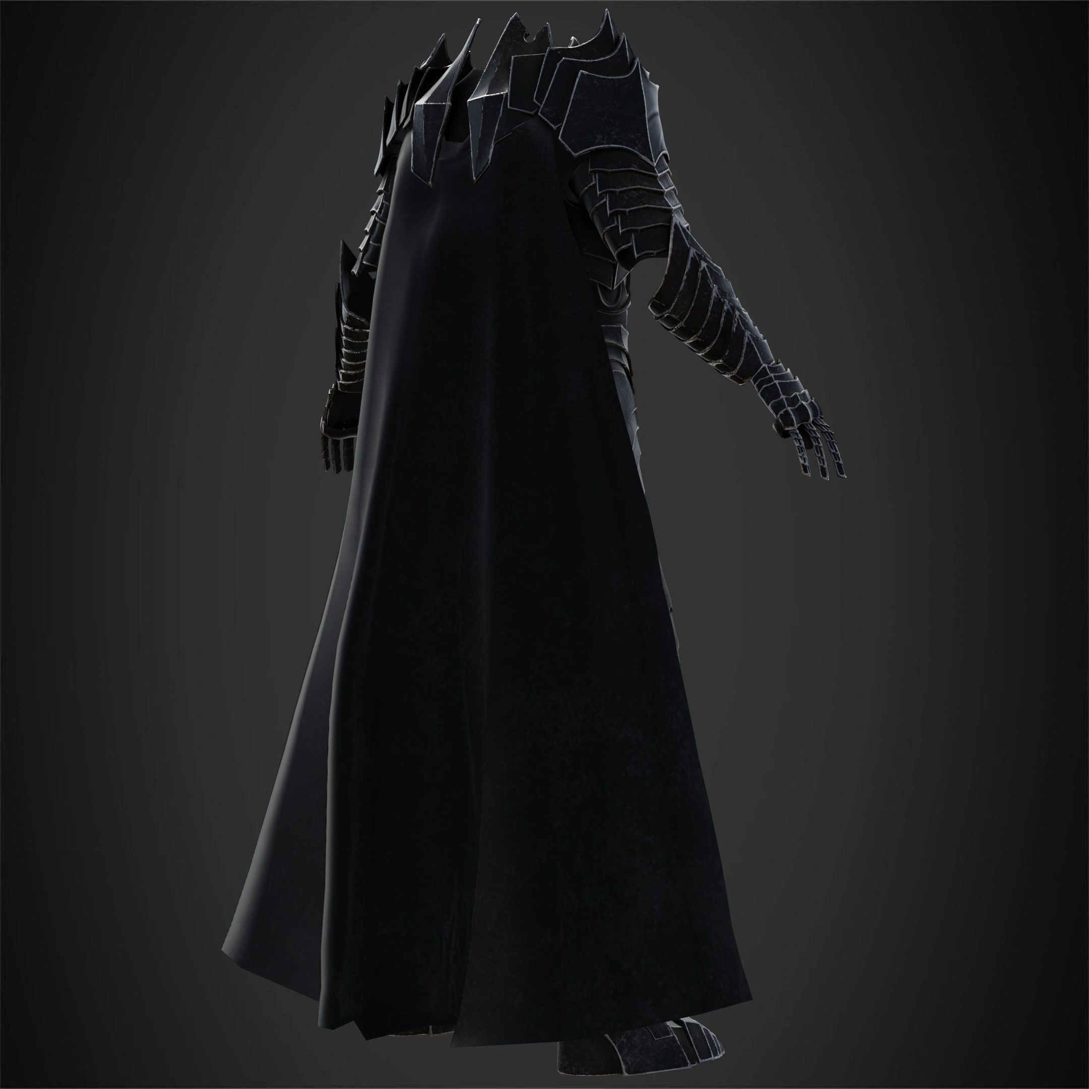 LOTR Dark Lord Sauron Armor for Cosplay 3D print model_7