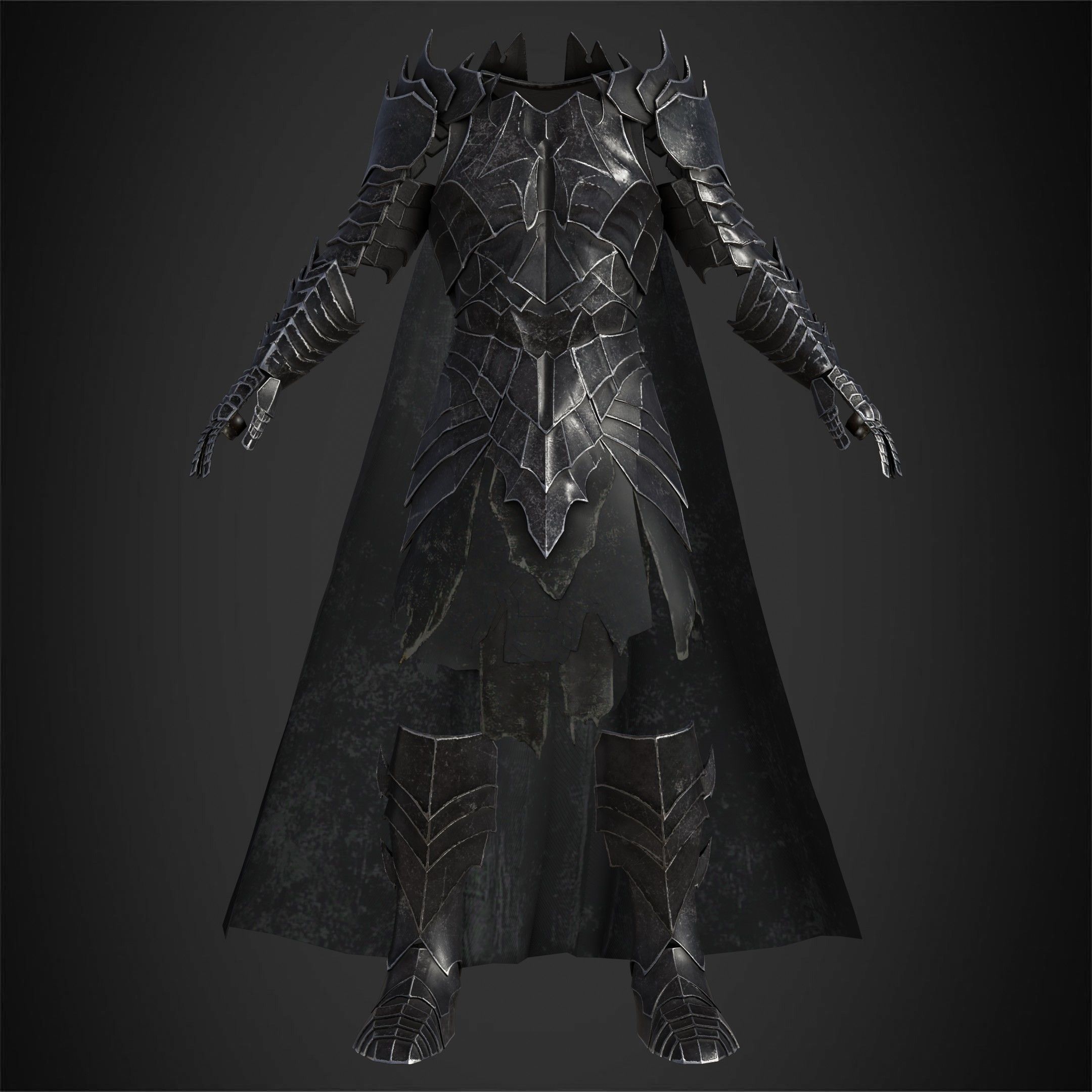 LOTR Dark Lord Sauron Armor for Cosplay 3D print model_2
