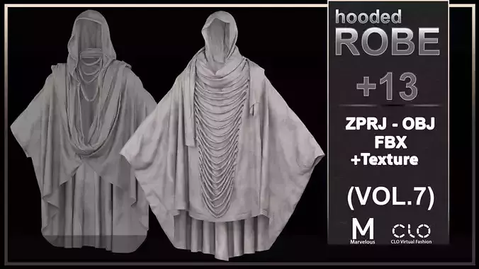 13 Hooded robe Collection