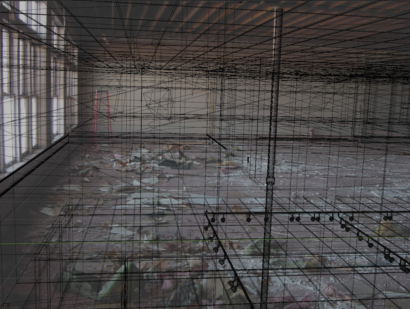 Backrooms Full Building Hobbytown Rohners 3D model_11