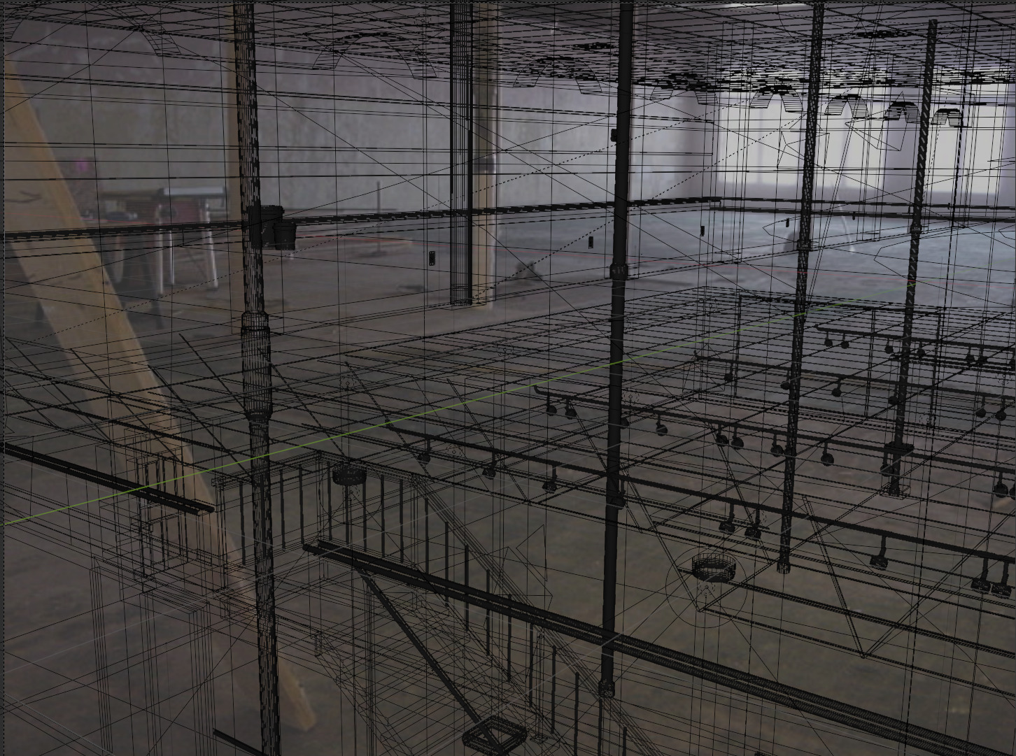 Backrooms Full Building Hobbytown Rohners 3D model_10