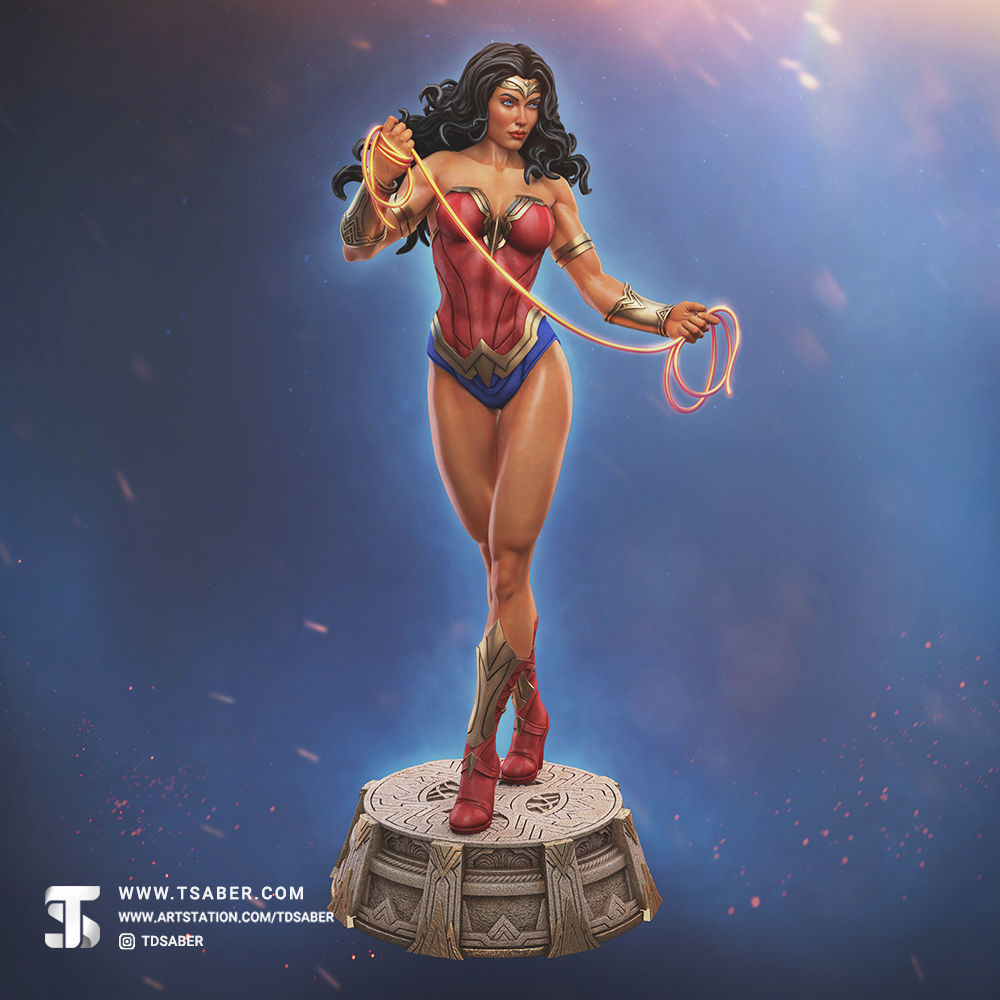 Amazon Statue 3D print model_16