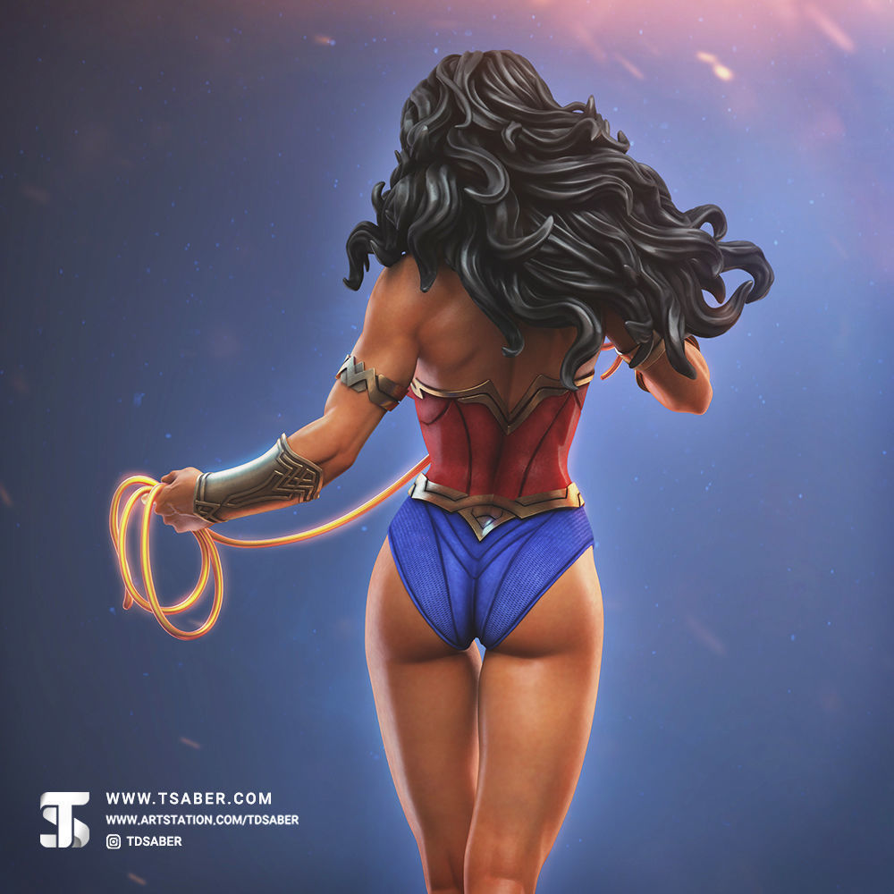 Amazon Statue 3D print model_17