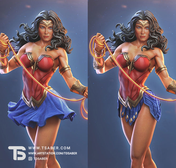 Amazon Statue 3D print model_8