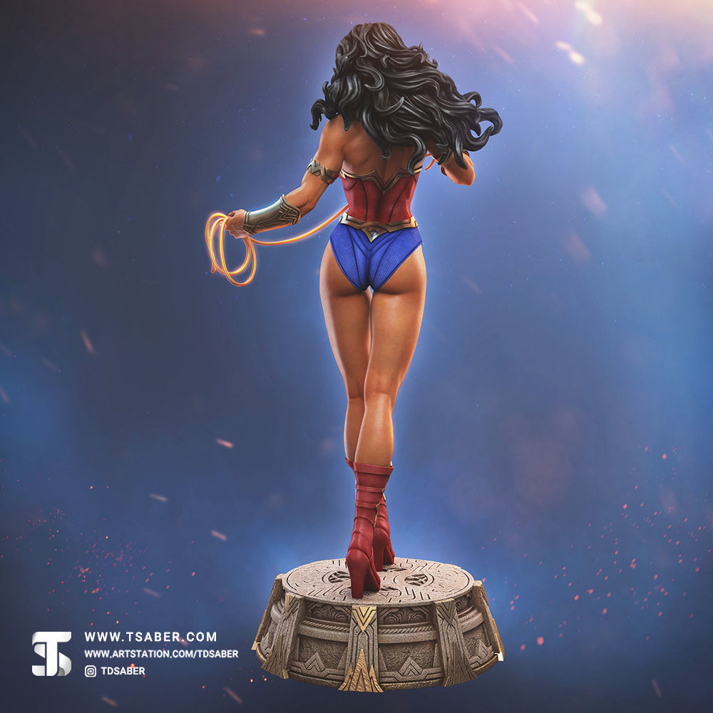 Amazon Statue 3D print model_18