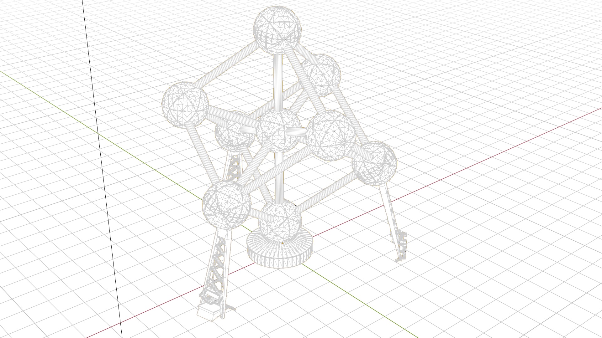 Atomium Building 3D model_3