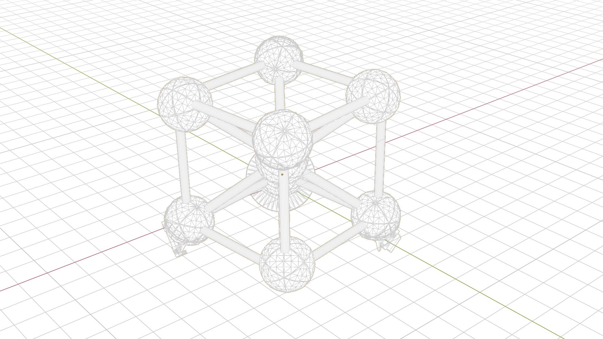 Atomium Building 3D model_9