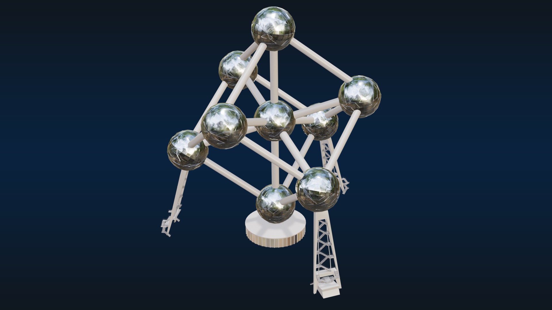 Atomium Building 3D model_19