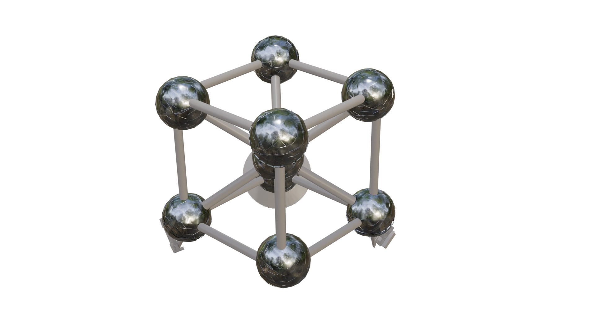 Atomium Building 3D model_8