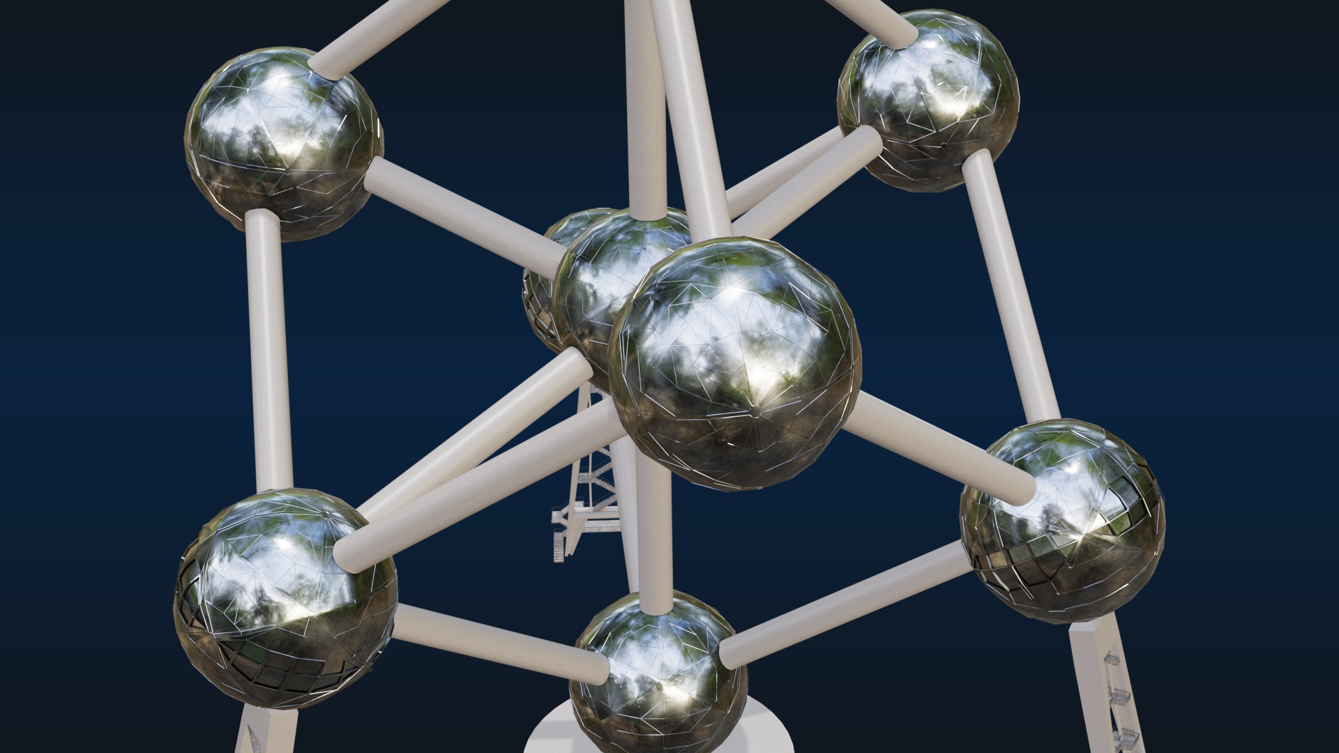 Atomium Building 3D model_17
