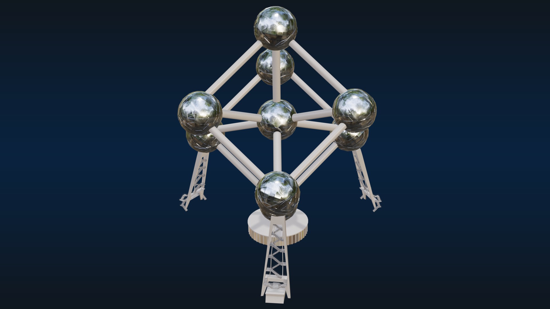 Atomium Building 3D model_20