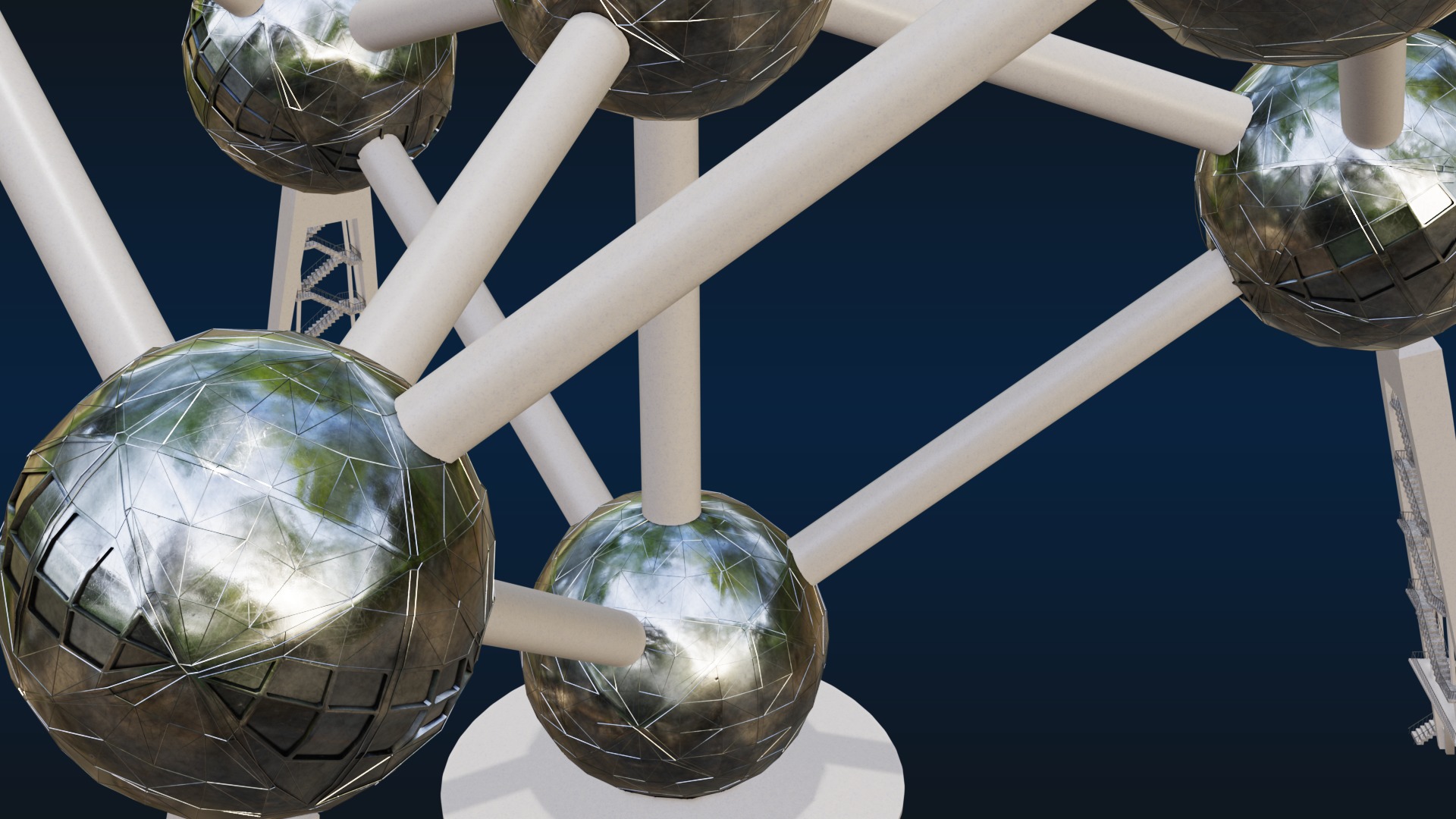 Atomium Building 3D model_23