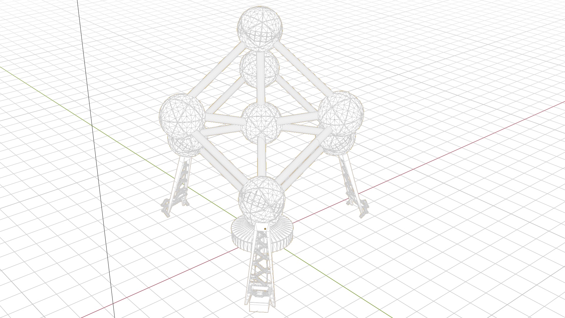 Atomium Building 3D model_5