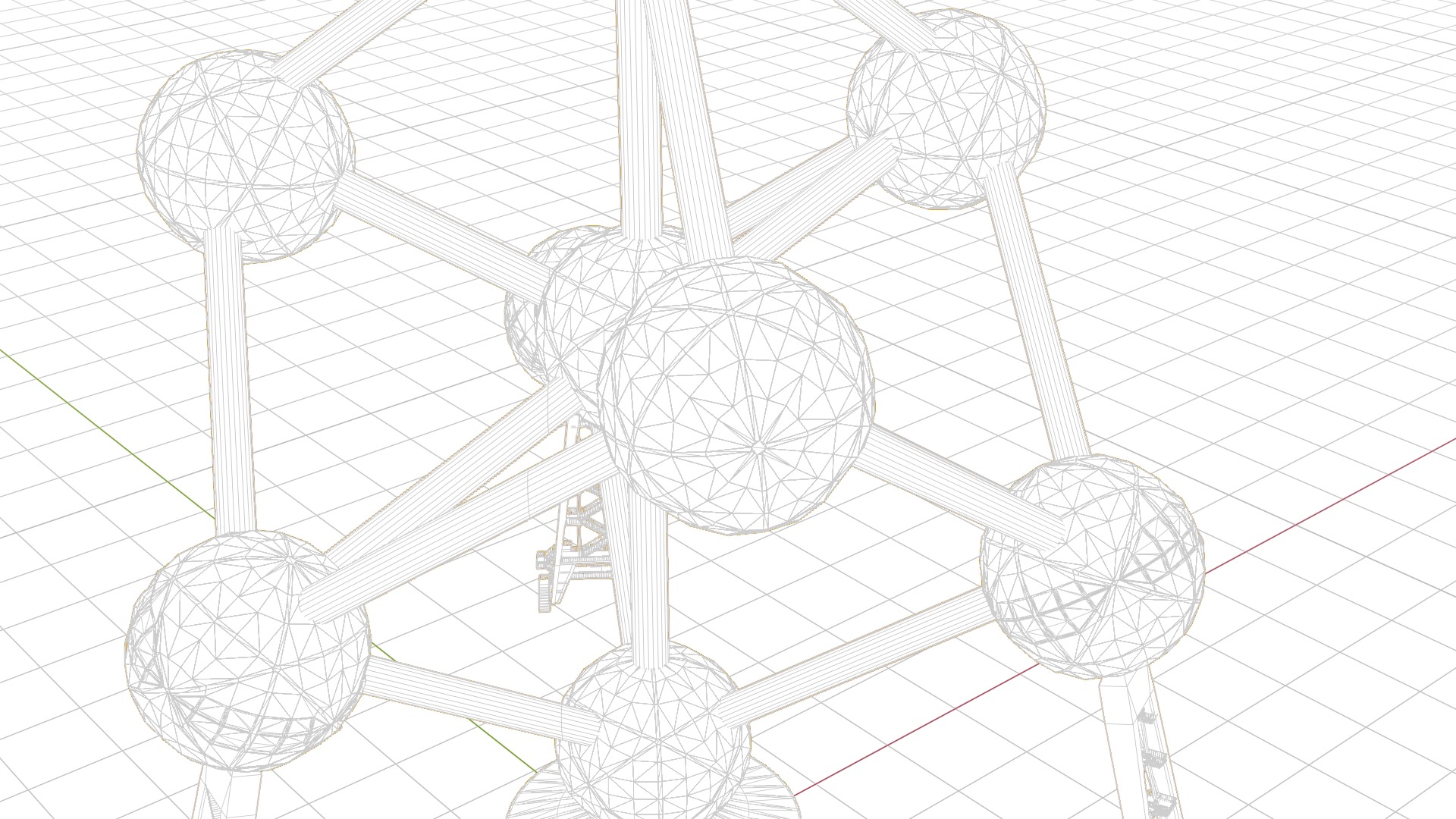 Atomium Building 3D model_11