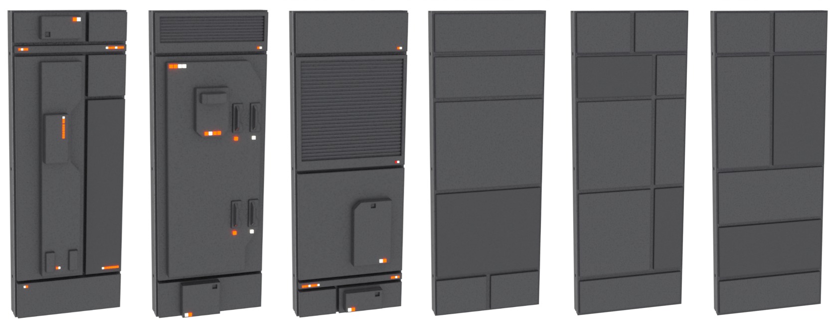 Death Star Inside Wall Panel 1-12 scale Blackseries  3D print model_1