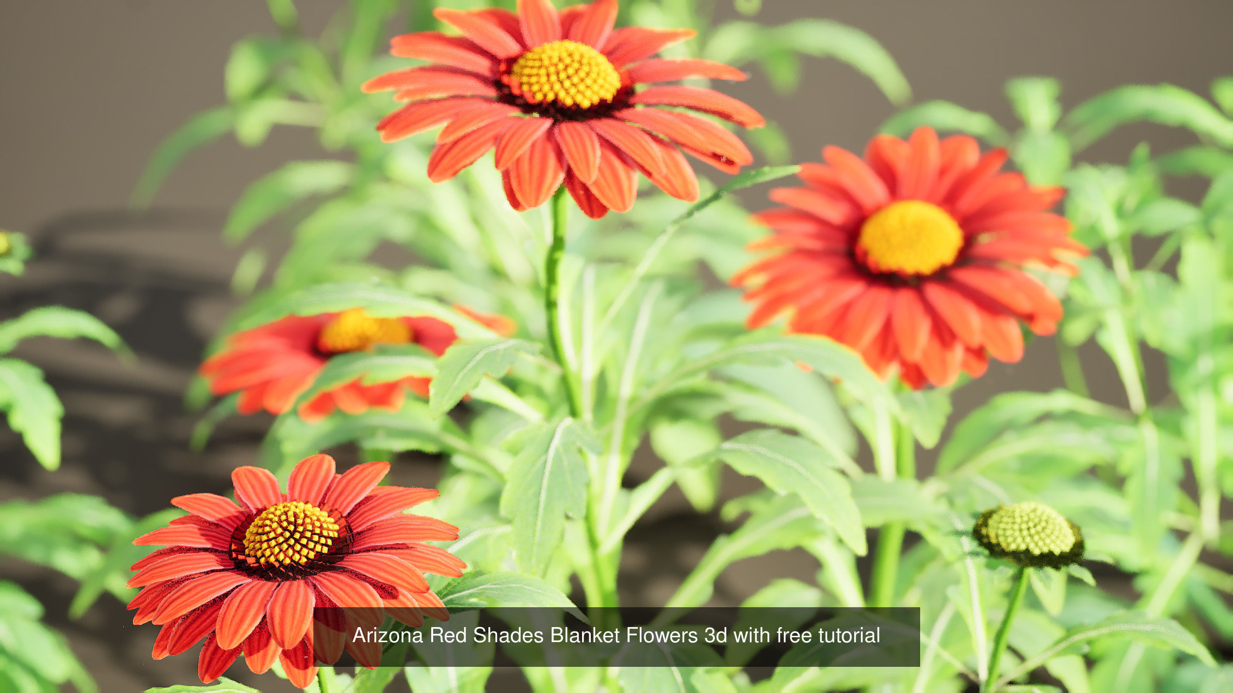 High-Poly Flowering Plants 3D Collection 01 _46