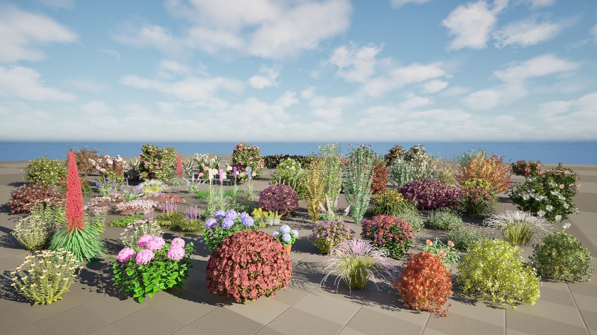 High-Poly Flowering Plants 3D Collection 01 _36