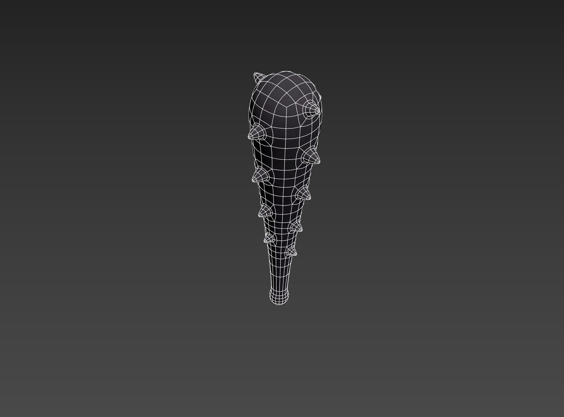 Spiked Club 3D model_19