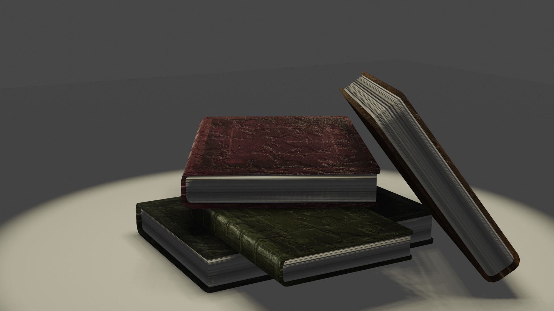 Old Book Low-poly 3D model_2