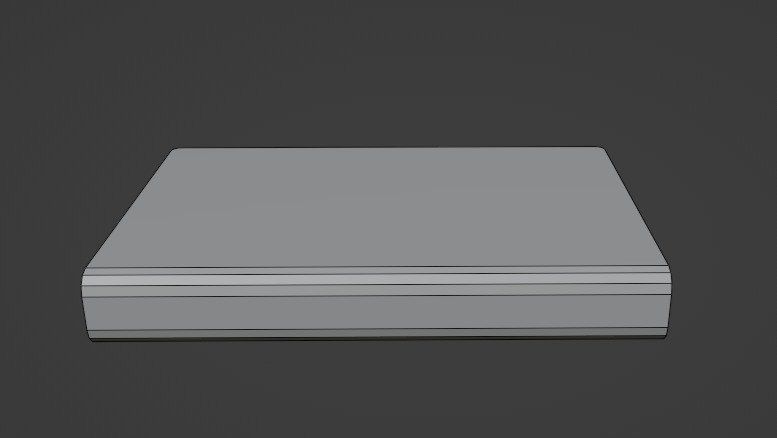 Old Book Low-poly 3D model_5