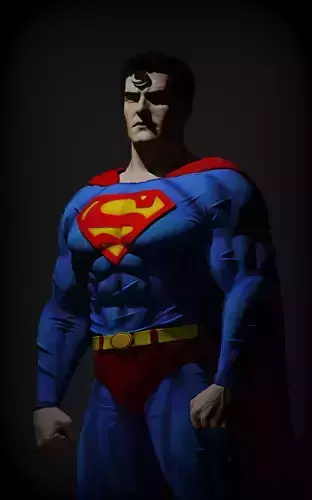 Superman Museum pose 3D print model