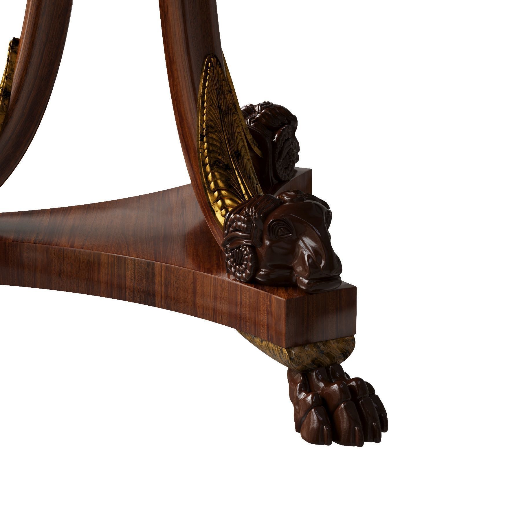 Early 19th Century Italian Centre Table Rams Head 3D model_4