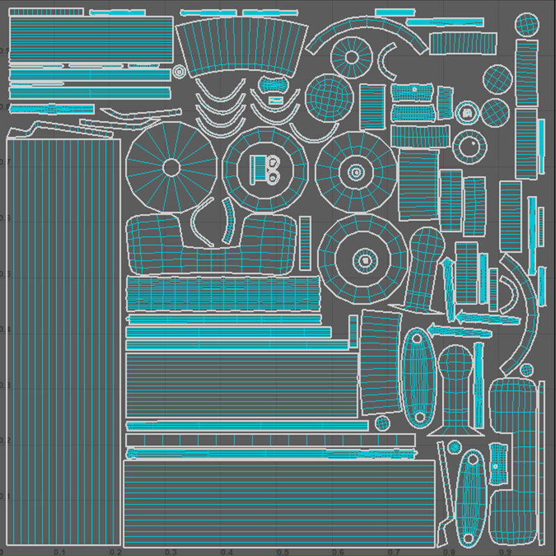 Fishing Rod V05 Low-poly 3D model_10