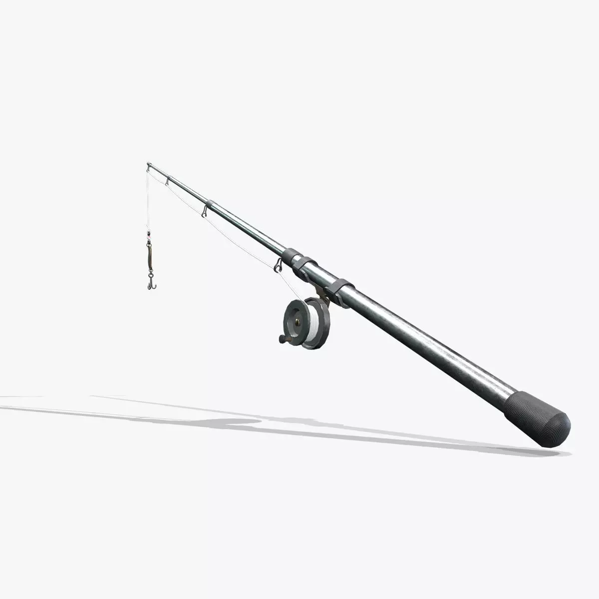 Fishing Rod V05 Low-poly 3D model_0