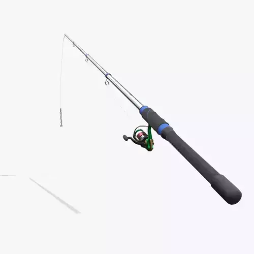 Fishing Rod V09 Low-poly 3D model