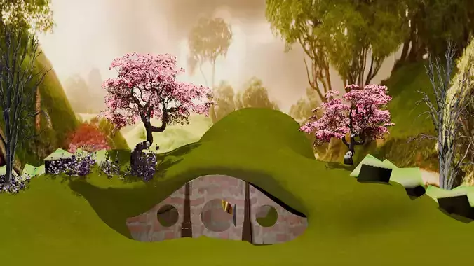 Hobbit Hole 3D model